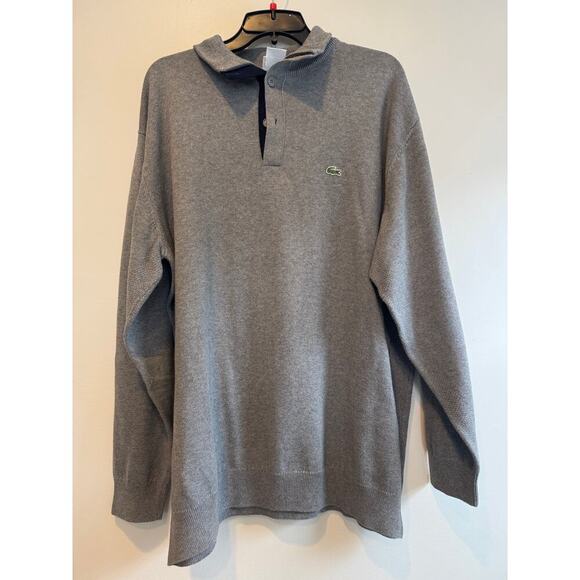 Lacoste Gray Men’s Regular Fit Paris Stretch Piqué Polo 2XL - Picture 1 of 4